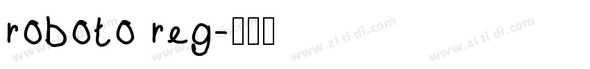 roboto reg字体转换